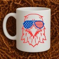 American Eagle 4th Of July Festive Coffee Mug thumb 2