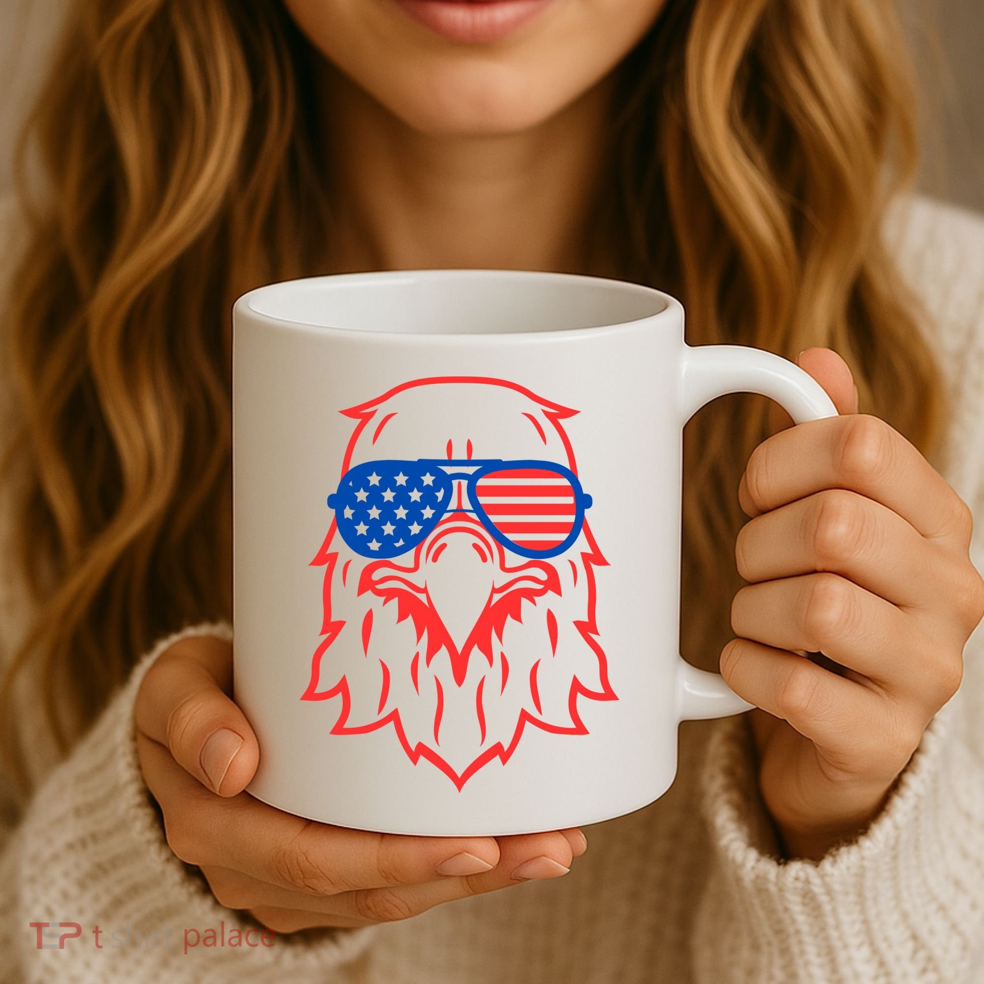 American Eagle 4th Of July Festive Coffee Mug