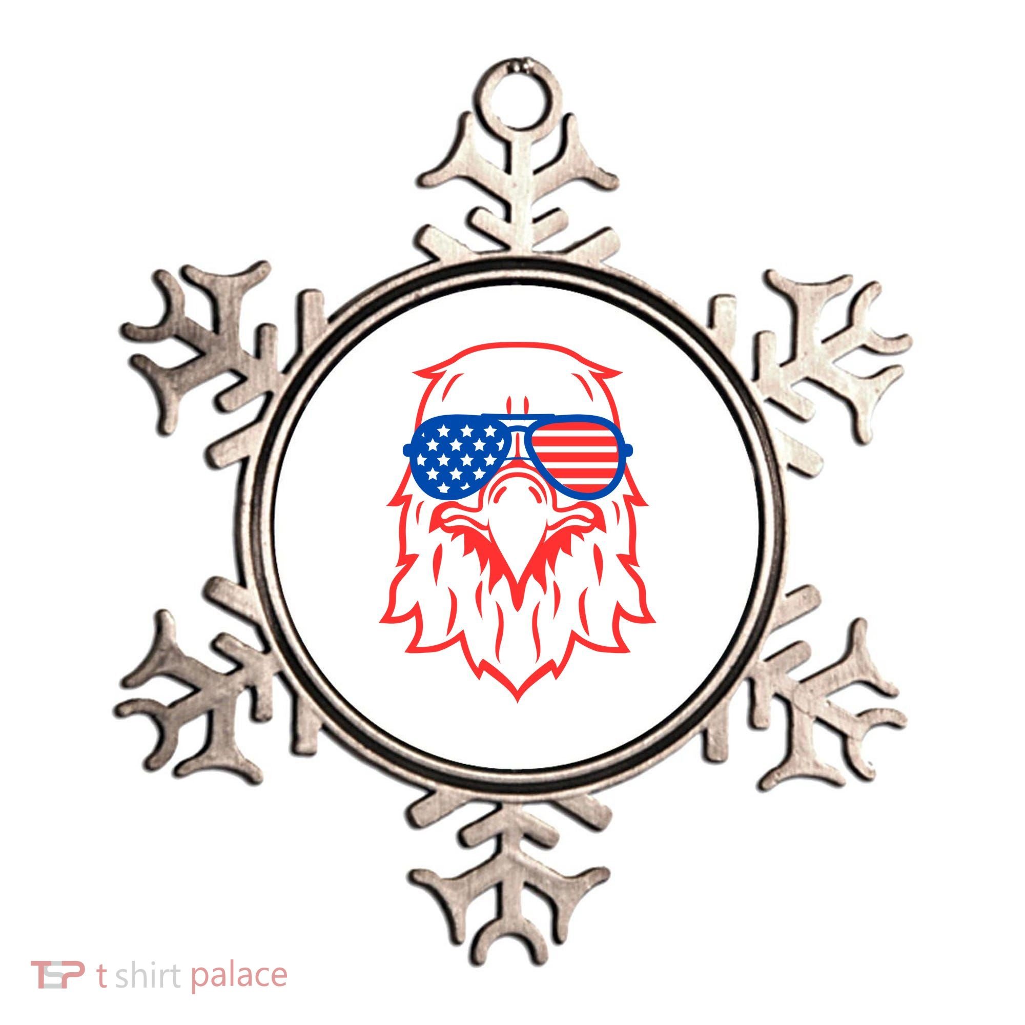 American Eagle 4th Of July Festive Ornament