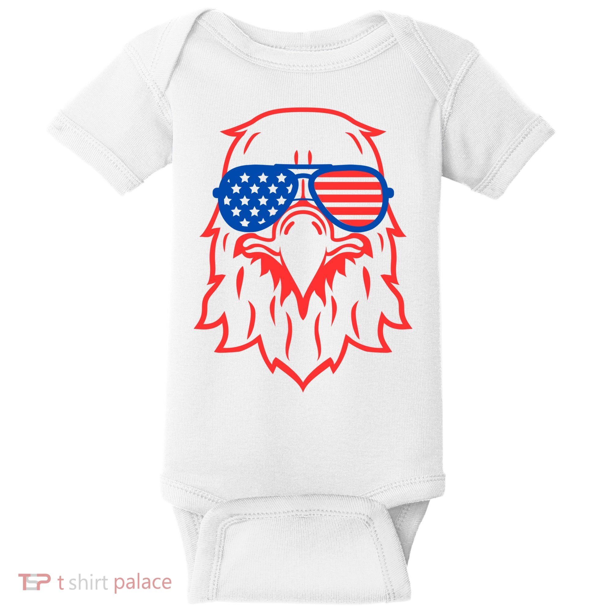 American Eagle 4th Of July Festive Baby Bodysuit
