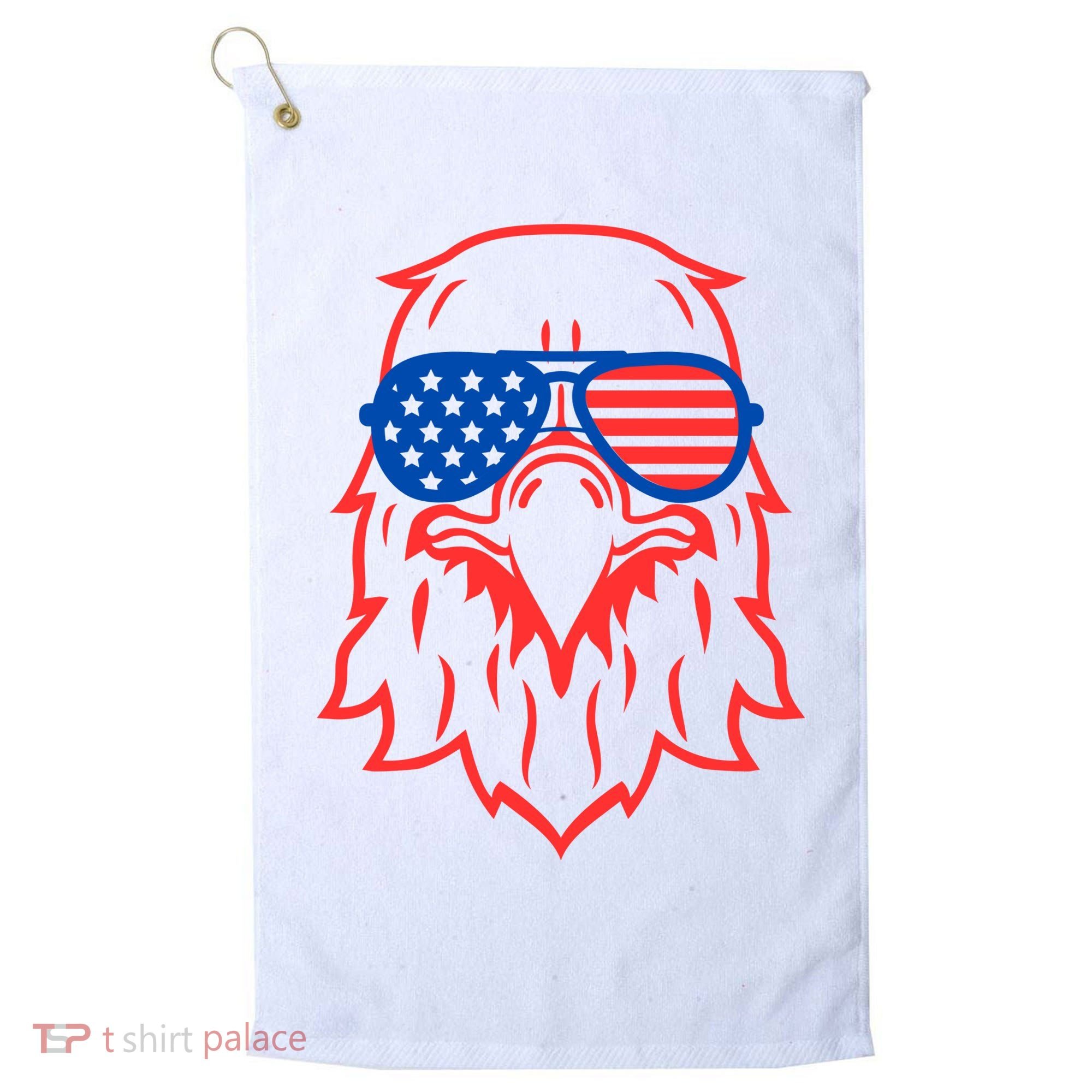American Eagle 4th Of July Festive Golf Towel