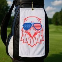 American Eagle 4th Of July Festive Golf Towel thumb 2