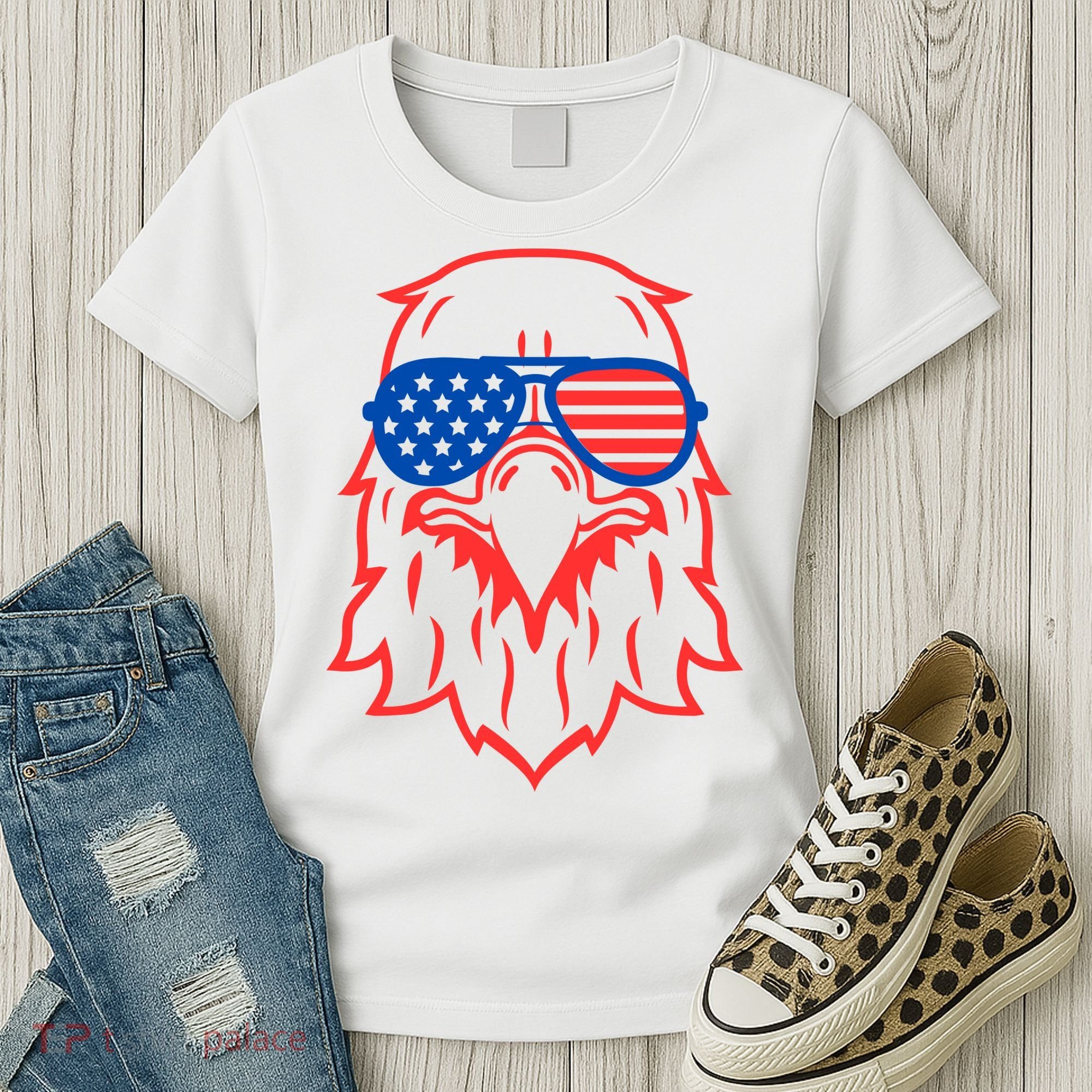 American Eagle 4th Of July Festive Women's T-Shirt
