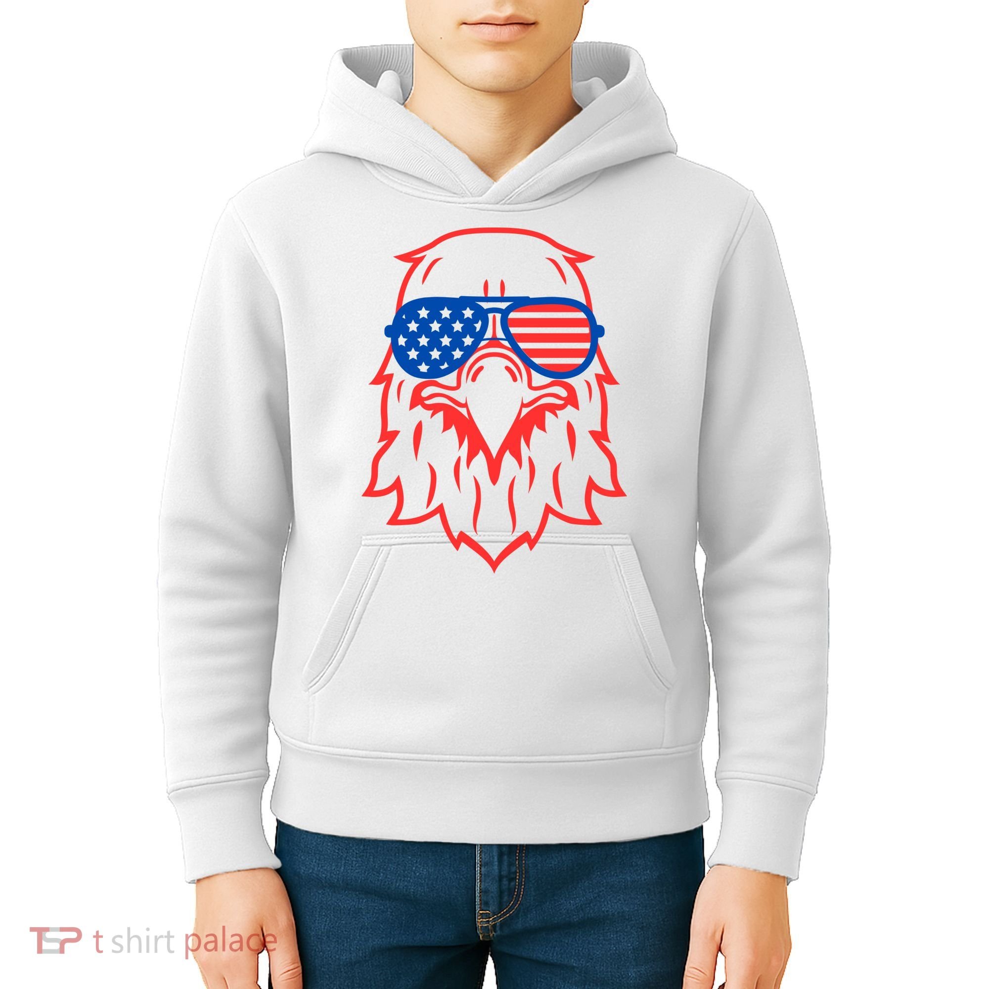 American Eagle 4th Of July Festive Kids Hoodie