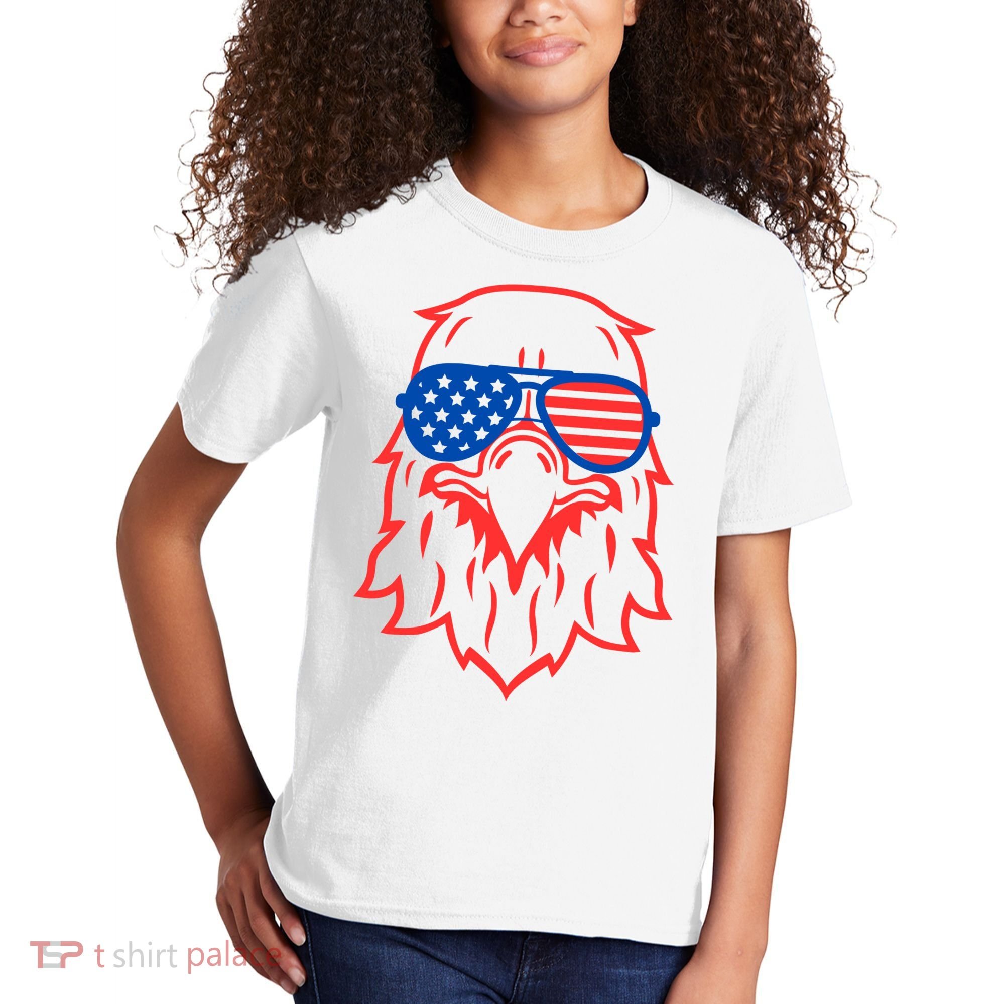 American Eagle 4th Of July Festive Kids T-Shirt