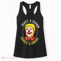 Anti-Trump Elect A Clown Expect A Circus Resist Protest Women's Tank Top thumb 0