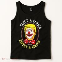 Anti-Trump Elect A Clown Expect A Circus Resist Protest Tank Top thumb 2