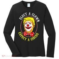 Anti-Trump Elect A Clown Expect A Circus Resist Protest Women's Long Sleeve Shirt thumb 0