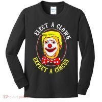 Anti-Trump Elect A Clown Expect A Circus Resist Protest Kids Long Sleeve Shirt thumb 0