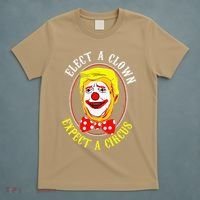 Anti-Trump Elect A Clown Expect A Circus Resist Protest T-Shirt thumb 5