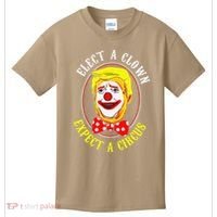 Anti-Trump Elect A Clown Expect A Circus Resist Protest Kids T-Shirt thumb 0