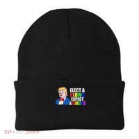 Anti-Trump Elect A Clown Expect A Circus Resist Protest Beanie thumb 0