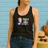 Anti-Trump Elect A Clown Expect A Circus Resist Protest Women's Tank Top thumb 2