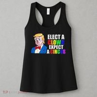 Anti-Trump Elect A Clown Expect A Circus Resist Protest Women's Tank Top thumb 3