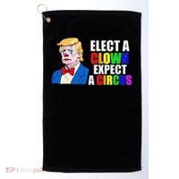 Anti-Trump Elect A Clown Expect A Circus Resist Protest Golf Towel thumb 0