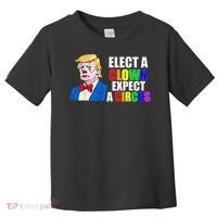 Anti-Trump Elect A Clown Expect A Circus Resist Protest Toddler T-Shirt thumb 0
