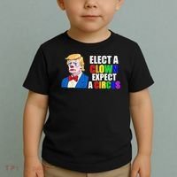 Anti-Trump Elect A Clown Expect A Circus Resist Protest Toddler T-Shirt thumb 2