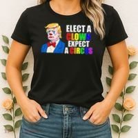 Anti-Trump Elect A Clown Expect A Circus Resist Protest Women's T-Shirt thumb 2