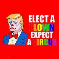 Anti-Trump Elect A Clown Expect A Circus Resist Protest Santa Hat thumb 1