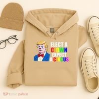 Anti-Trump Elect A Clown Expect A Circus Resist Protest Hoodie thumb 4