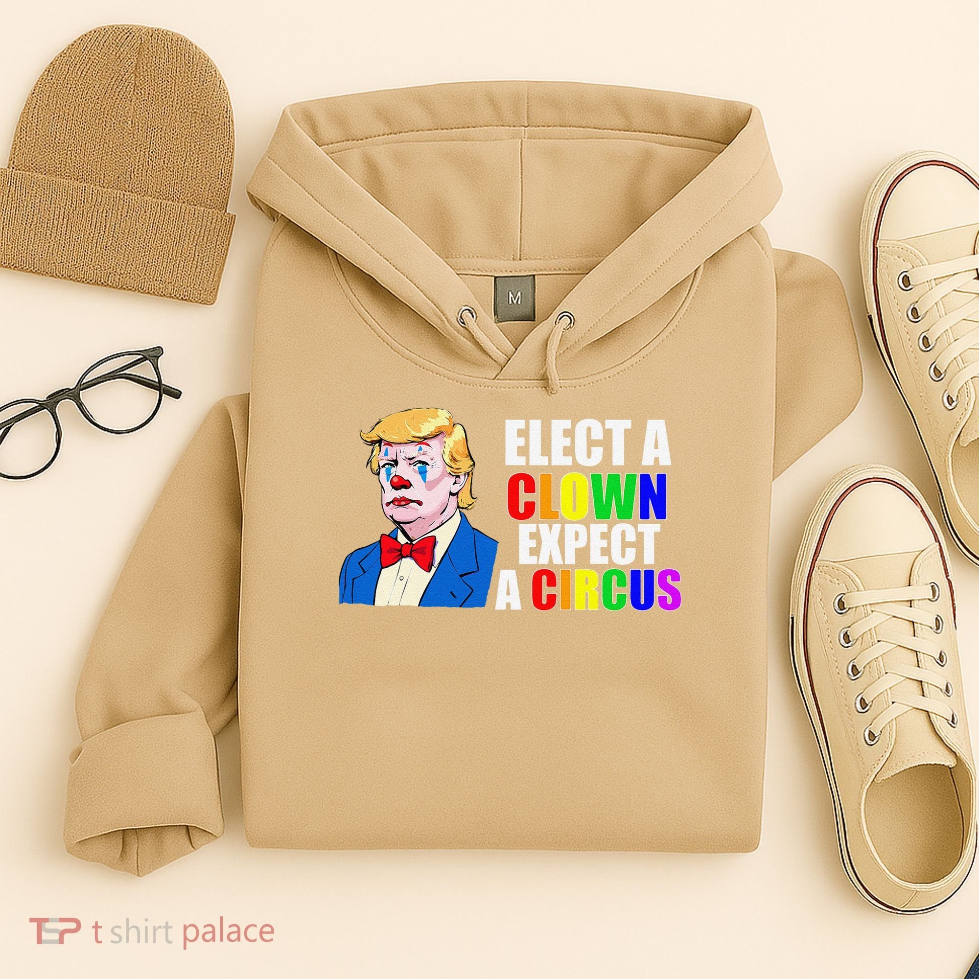 Anti-Trump Elect A Clown Expect A Circus Resist Protest Hoodie