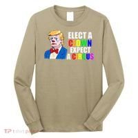Anti-Trump Elect A Clown Expect A Circus Resist Protest Long Sleeve Shirt thumb 0