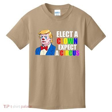Anti-Trump Elect A Clown Expect A Circus Resist Protest Kids T-Shirt