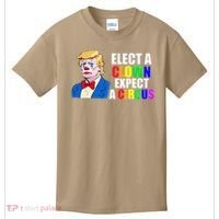 Anti-Trump Elect A Clown Expect A Circus Resist Protest Kids T-Shirt thumb 0