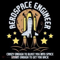 Aerospace Engineer Aeronautical Engineering Spacecrafts Backpack thumb 2