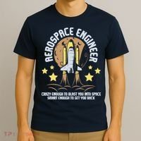 Aerospace Engineer Aeronautical Engineering Spacecrafts T-Shirt thumb 3