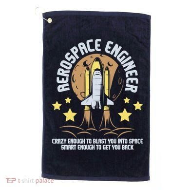 Aerospace Engineer Aeronautical Engineering Spacecrafts Golf Towel