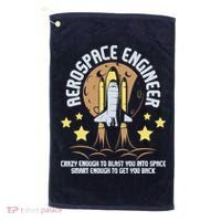 Aerospace Engineer Aeronautical Engineering Spacecrafts Golf Towel thumb 0