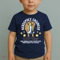 Aerospace Engineer Aeronautical Engineering Spacecrafts Toddler T-Shirt thumb 2