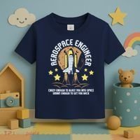 Aerospace Engineer Aeronautical Engineering Spacecrafts Toddler T-Shirt thumb 3