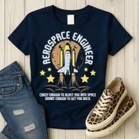 Aerospace Engineer Aeronautical Engineering Spacecrafts Women's T-Shirt thumb 3