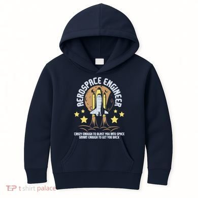 Aerospace Engineer Aeronautical Engineering Spacecrafts Kids Hoodie