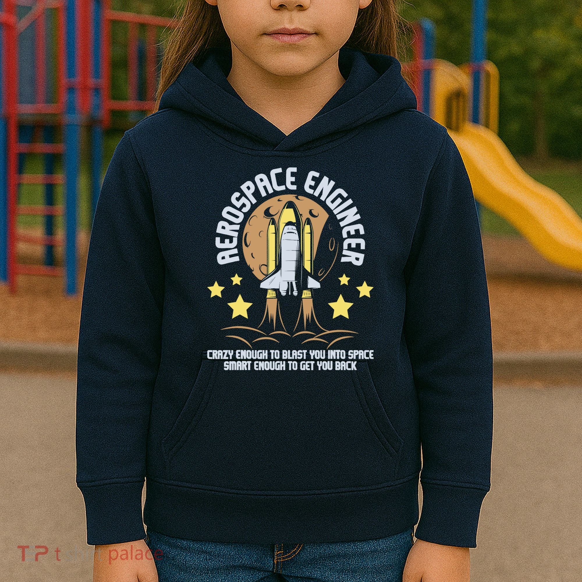 Aerospace Engineer Aeronautical Engineering Spacecrafts Kids Hoodie