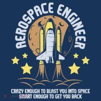 Aerospace Engineer Aeronautical Engineering Spacecrafts Kids Long Sleeve Shirt thumb 2