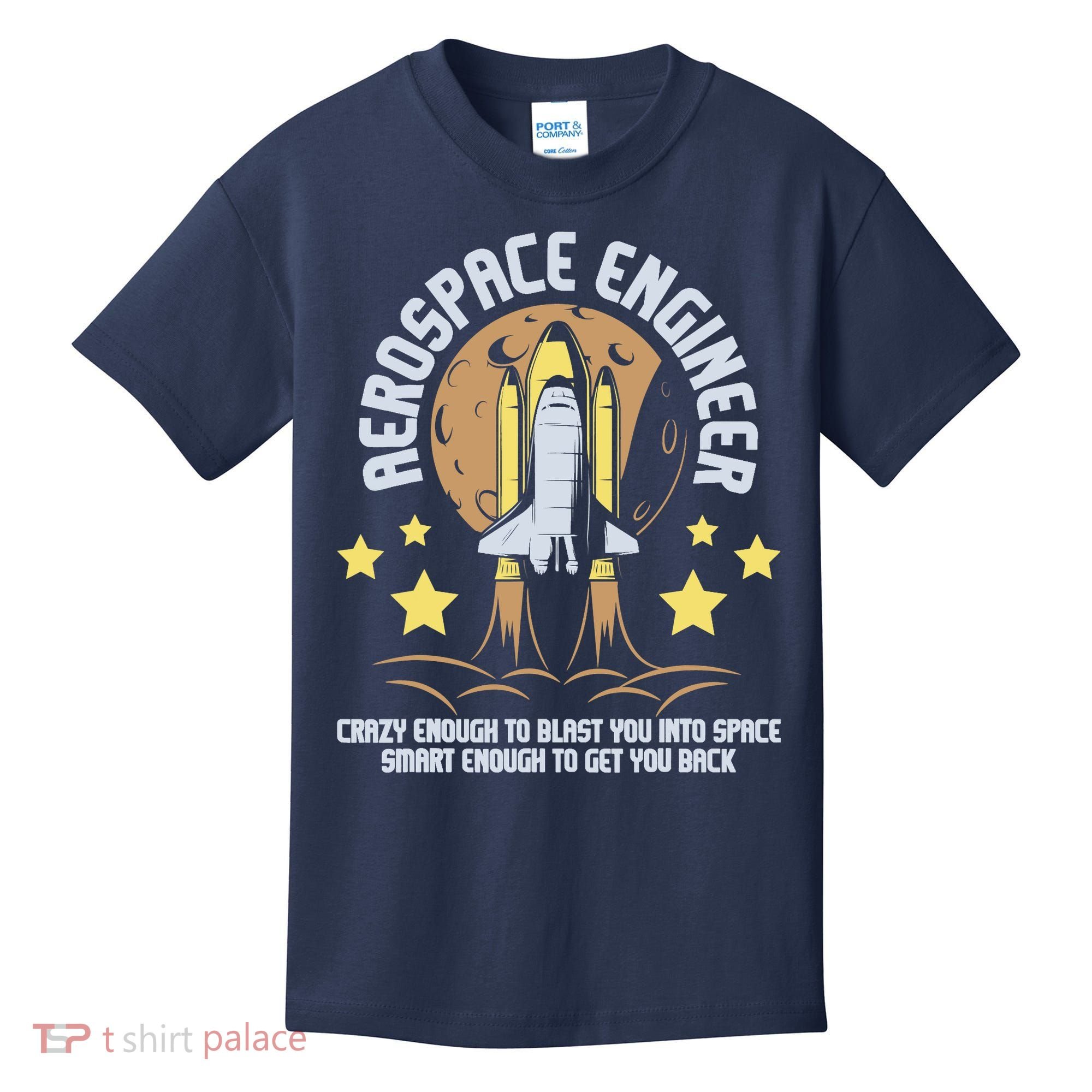 Aerospace Engineer Aeronautical Engineering Spacecrafts Kids T-Shirt