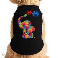 Autism Elephant Doggie Tank thumb 0