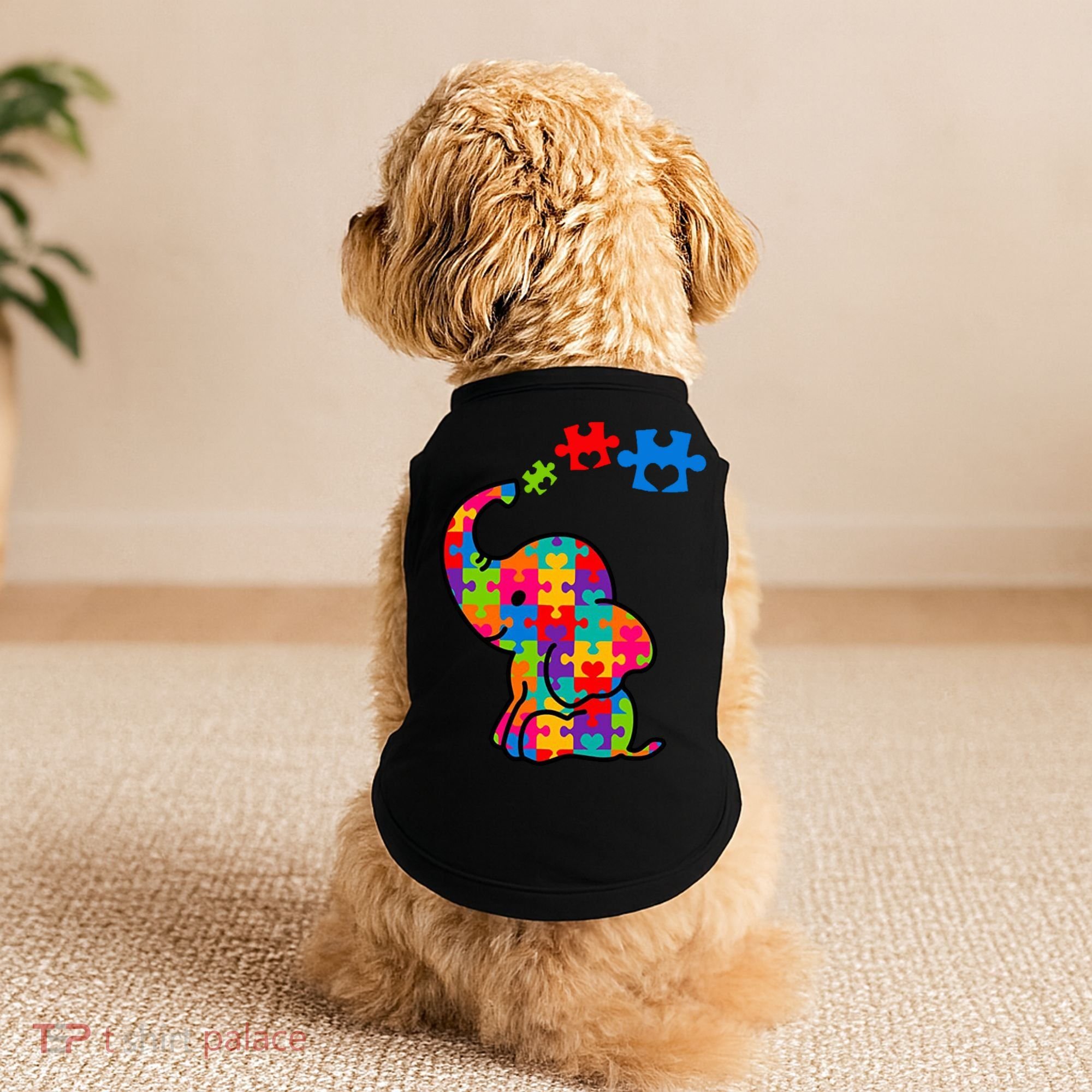 Autism Elephant Doggie Tank