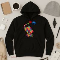 Autism Elephant Hoodie thumb 3