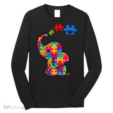 Autism Elephant Long Sleeve Shirt