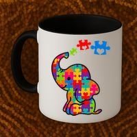 Autism Elephant Coffee Mug thumb 2