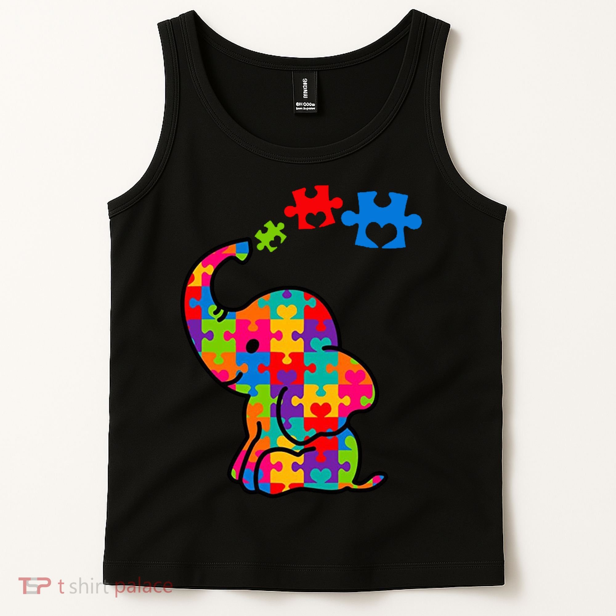 Autism Elephant Tank Top