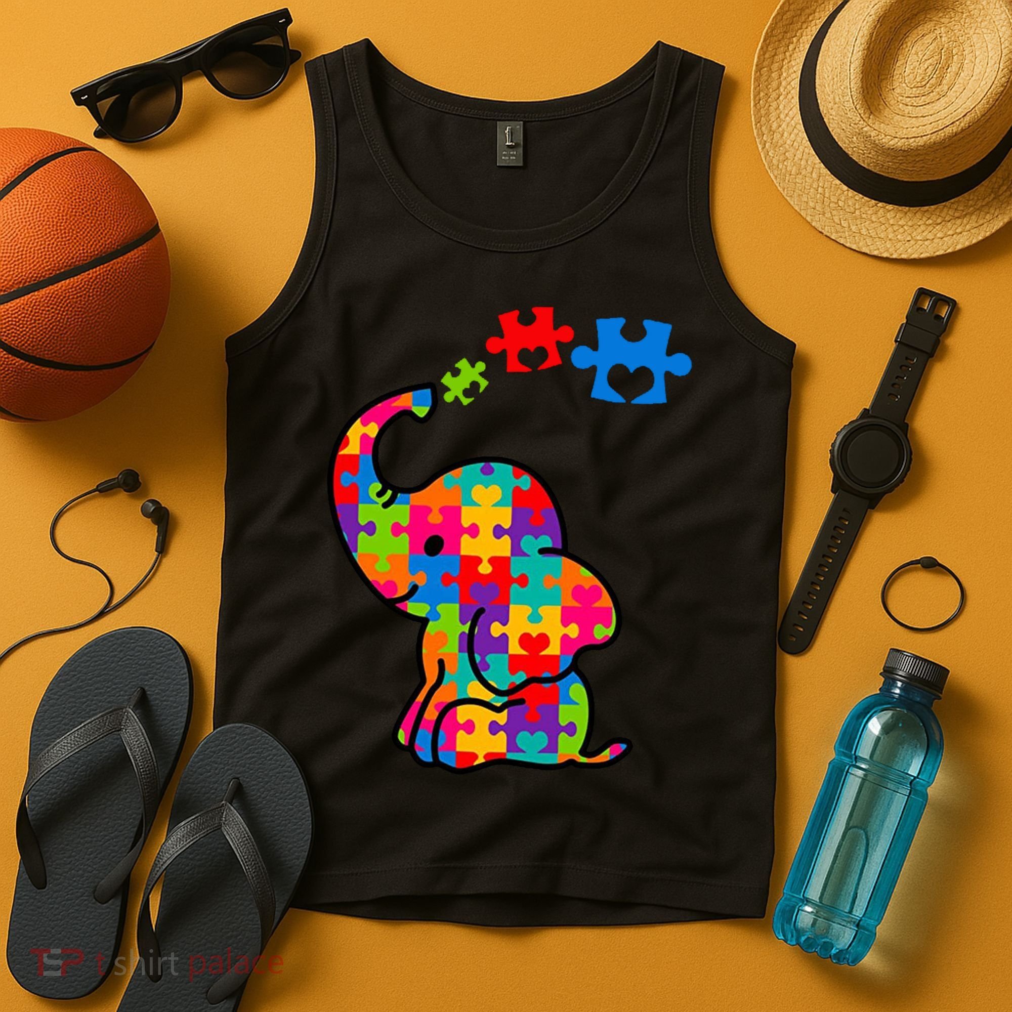 Autism Elephant Tank Top