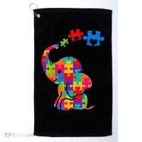 Autism Elephant Golf Towel thumb 0