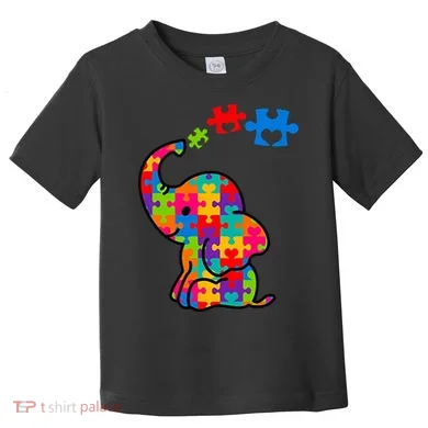 Autism Elephant Toddler T-Shirt