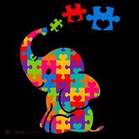 Autism Elephant Toddler T-Shirt thumb 4