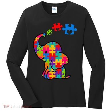 Autism Elephant Women's Long Sleeve Shirt